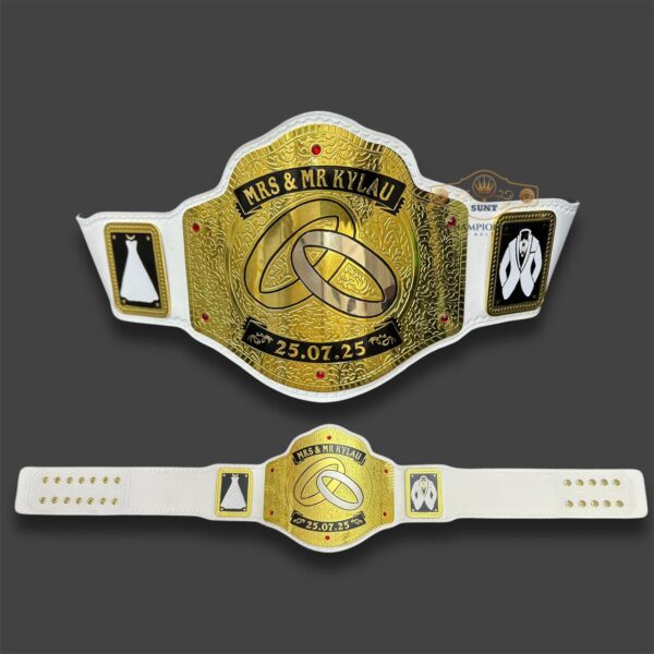 Custom Wedding Championship Belt