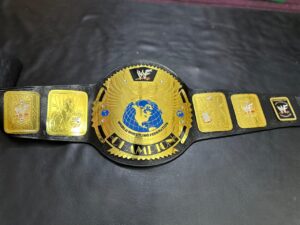 WWF Big Eagle Scratch Logo Championship Belt - Image 6