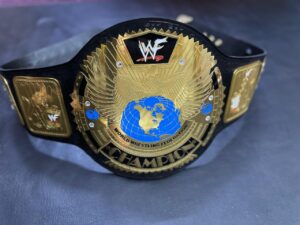 WWF Big Eagle Scratch Logo Championship Belt - Image 3