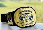 WWE OLD OVAL INTERCONTINENTAL Wrestling Championship Title Belt - Image 3