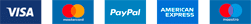 Accepted payment methods: Visa, Mastercard, PayPal, American Express, Maestro